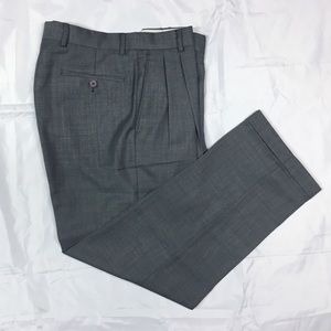 Kilburne &Finch S&K 32/30 Grey Pleated Dress Pants